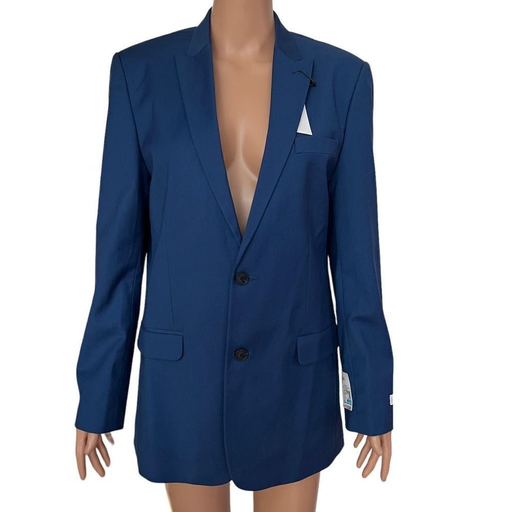 Calvin Klein dark blue suit jacket size 30 young men’s NWT
